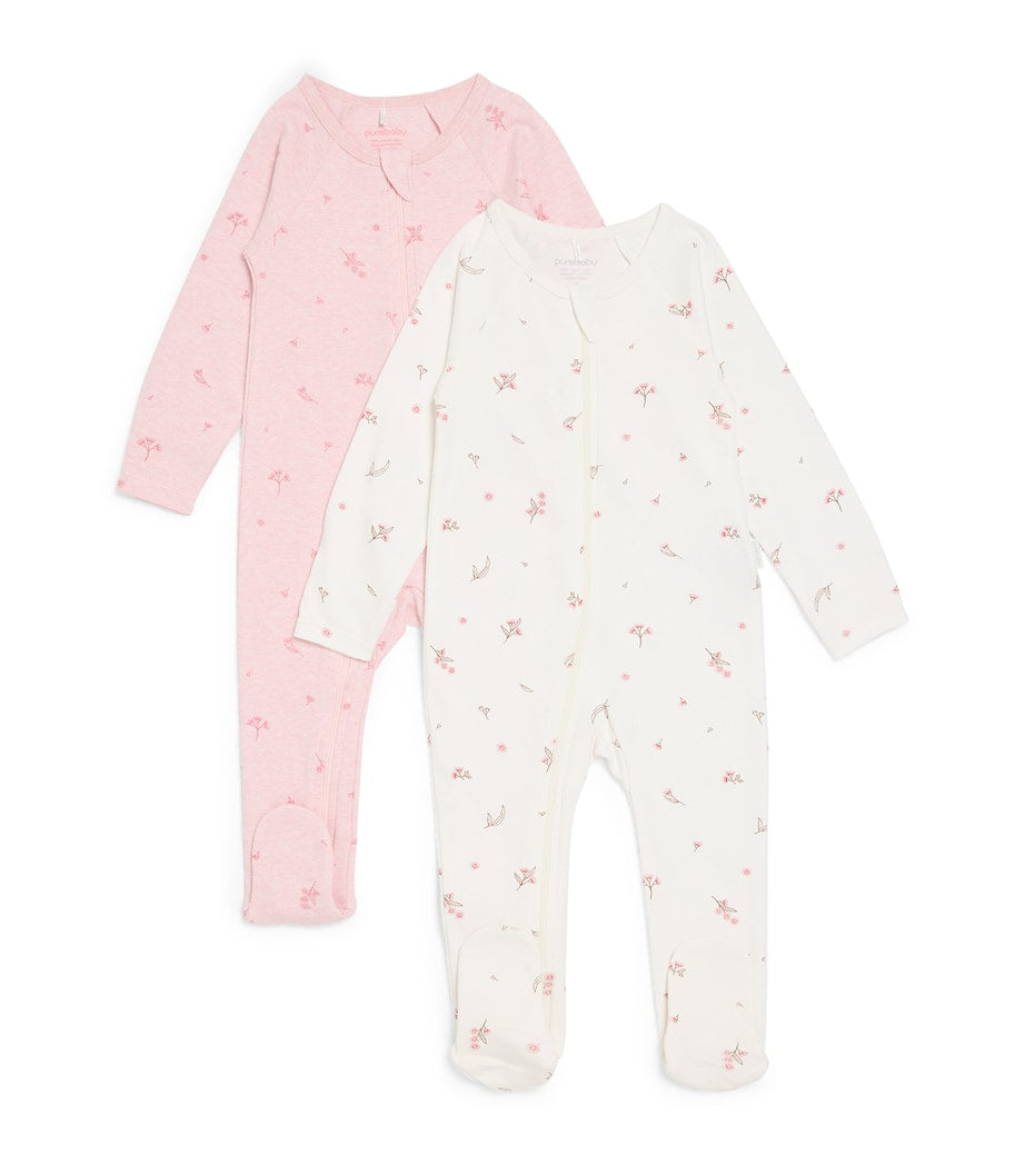 Set of 2 Organic Cotton All-In-Ones (Newborn-12 Months)