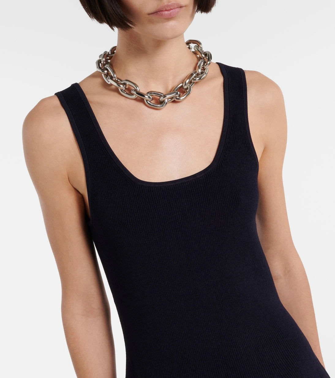 Simkhai - Silas ribbed-knit cotton-blend midi dress
