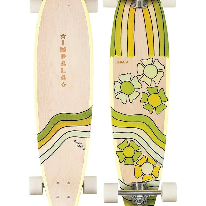 Скейтборд Impala Jupiter Longboard – Birdy Floral