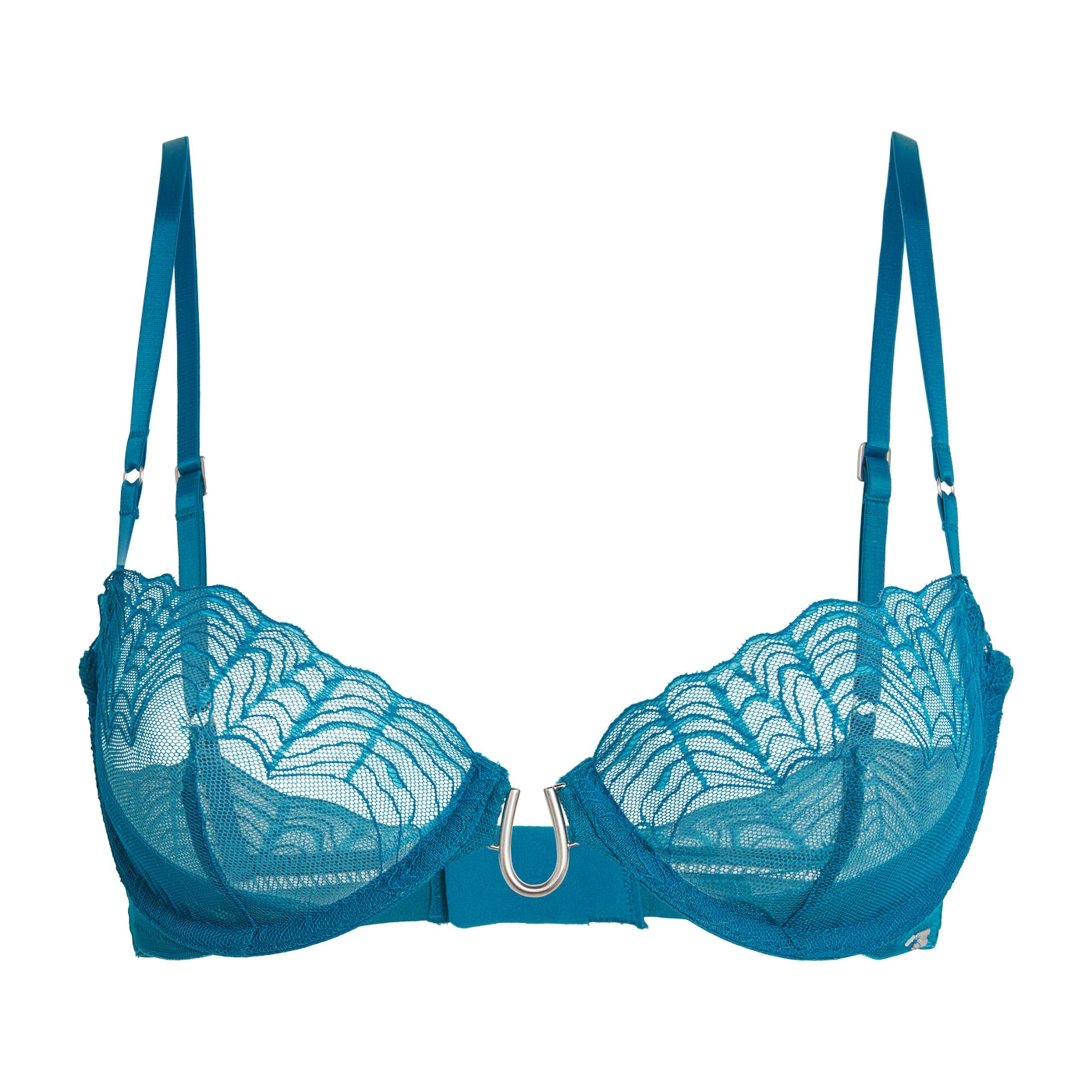 Calvin Klein Blue Lace Balconette Bra