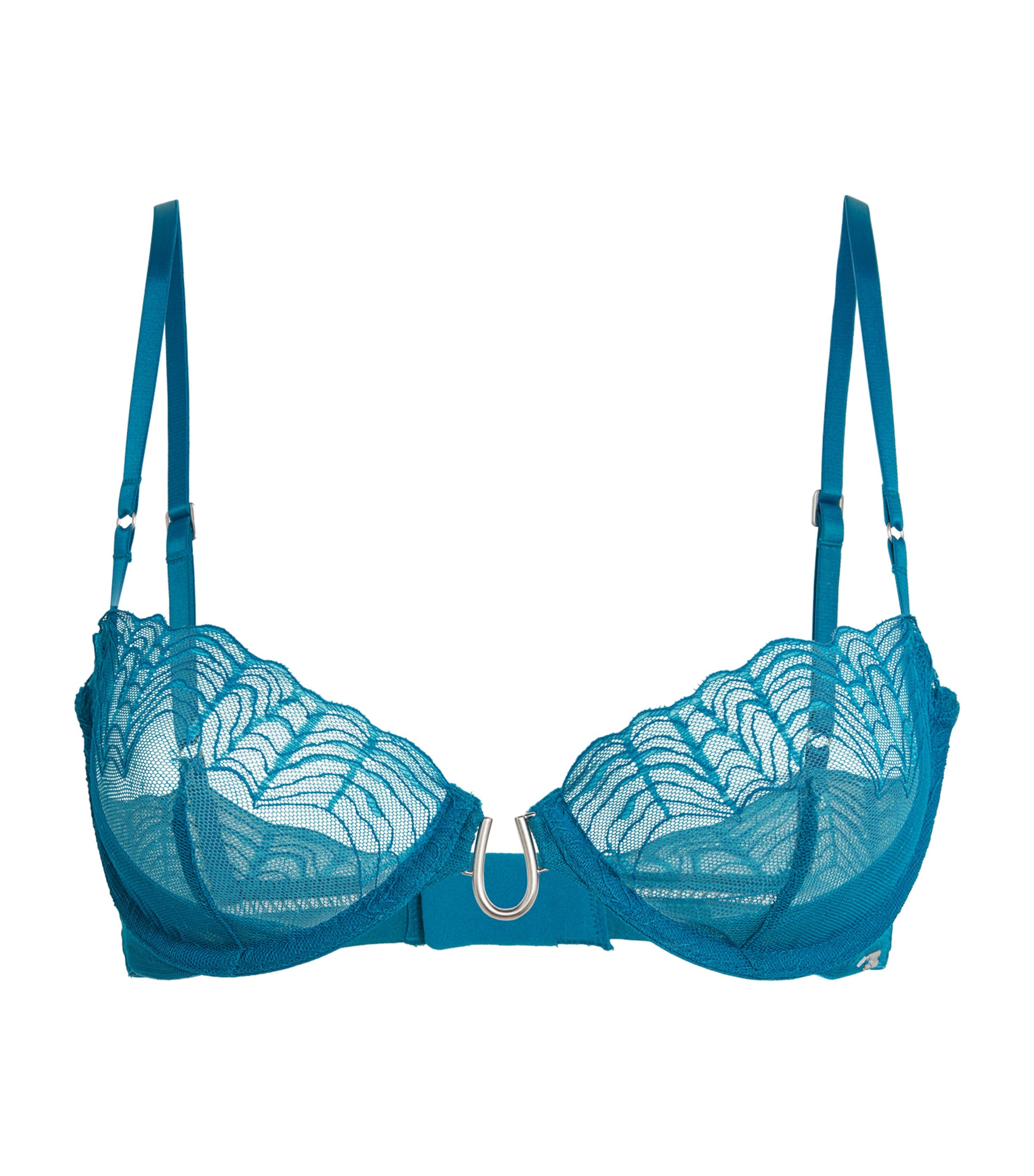 Calvin Klein Blue Lace Balconette Bra