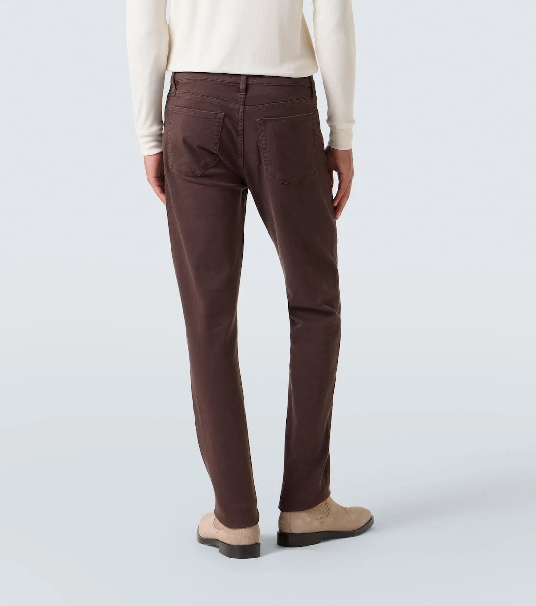 Frame - بنطلون جينز L'Homme بقصّة Slim وخصر متوسط الارتفاع