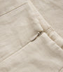 Le Kasha Beige Linen Tailored Ezbet Shorts