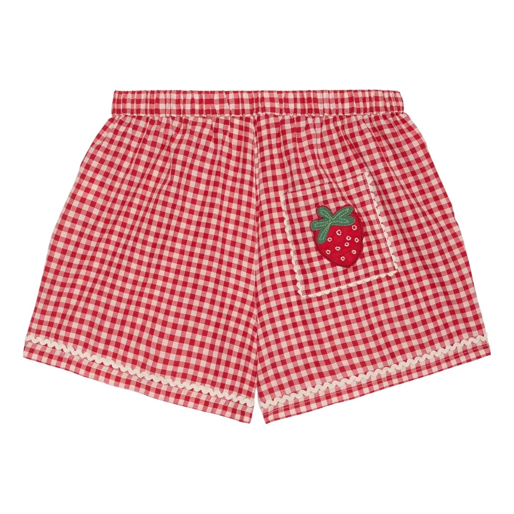 SISSEL EDELBO - Bobbie plaid shorts | Red