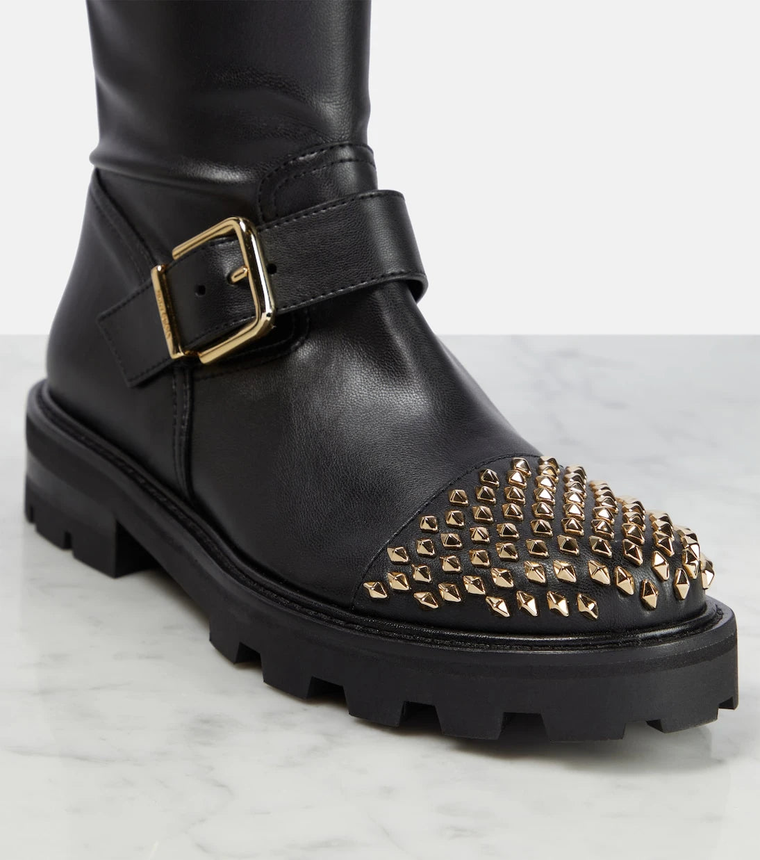 Jimmy Choo - Biker II leather over-the-knee boots