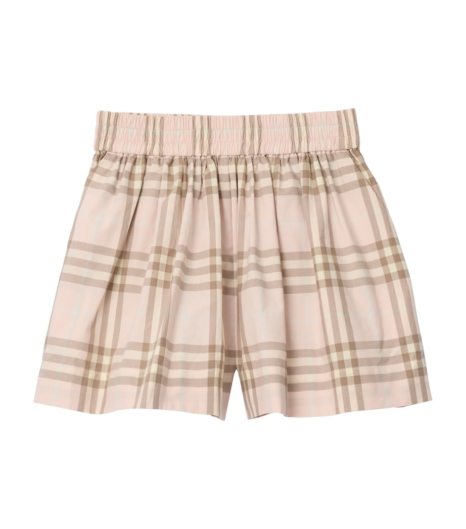 Burberry Kids Cotton Check Shorts (3-12 Years)