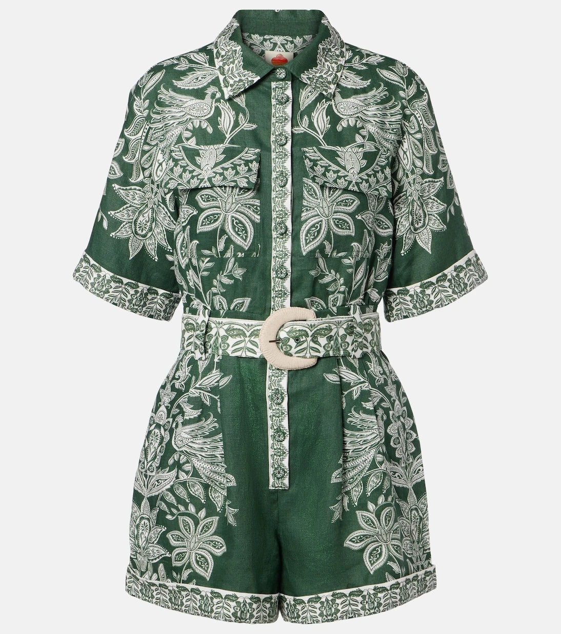 Farm Rio - Miranda printed linen romper
