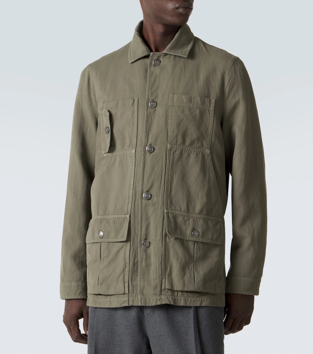 Brunello Cucinelli - Cotton and linen field jacket