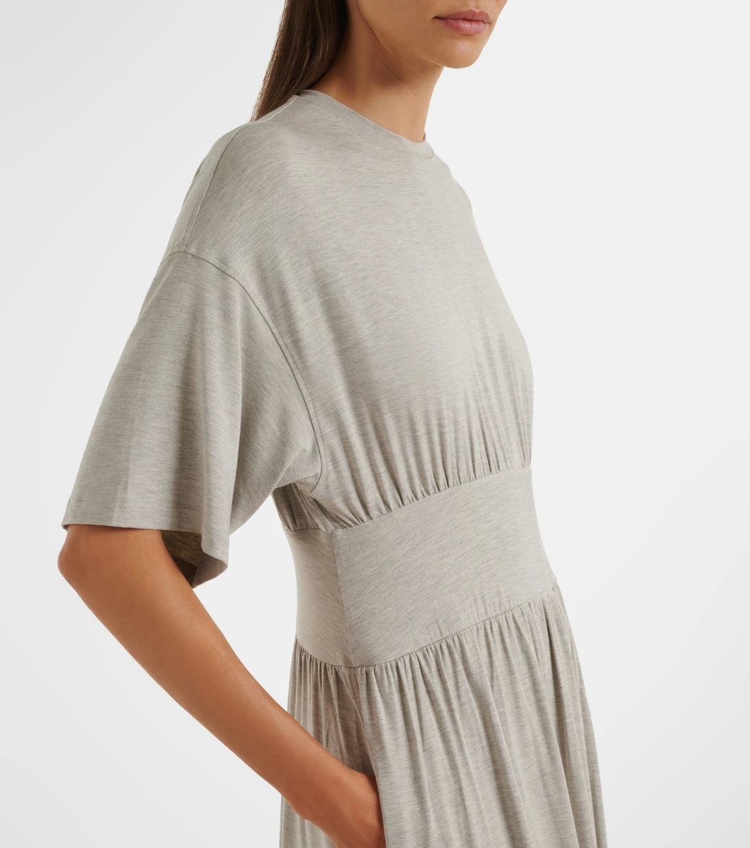 Toteme - Jersey gathered midi dress
