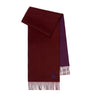 Red Cashmere Reversible EKD Scarf