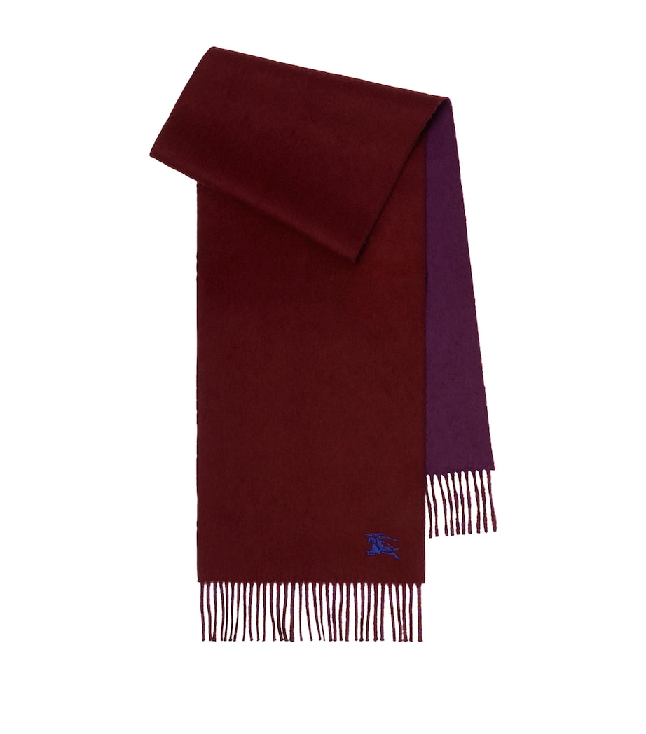 Red Cashmere Reversible EKD Scarf