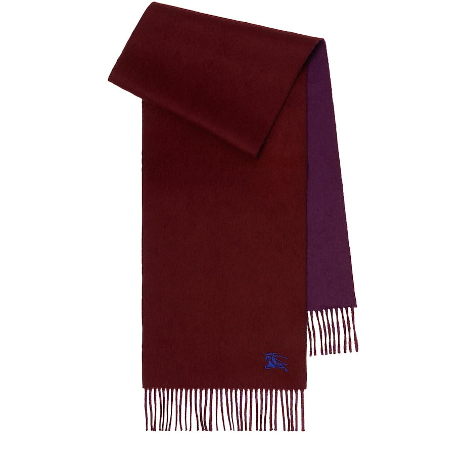 Red Cashmere Reversible EKD Scarf