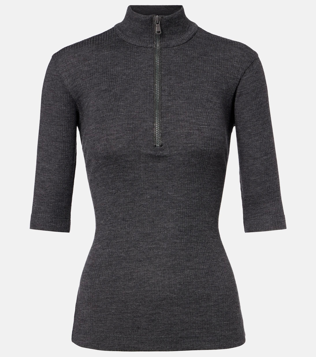Brunello Cucinelli - Wool zip-up sweater