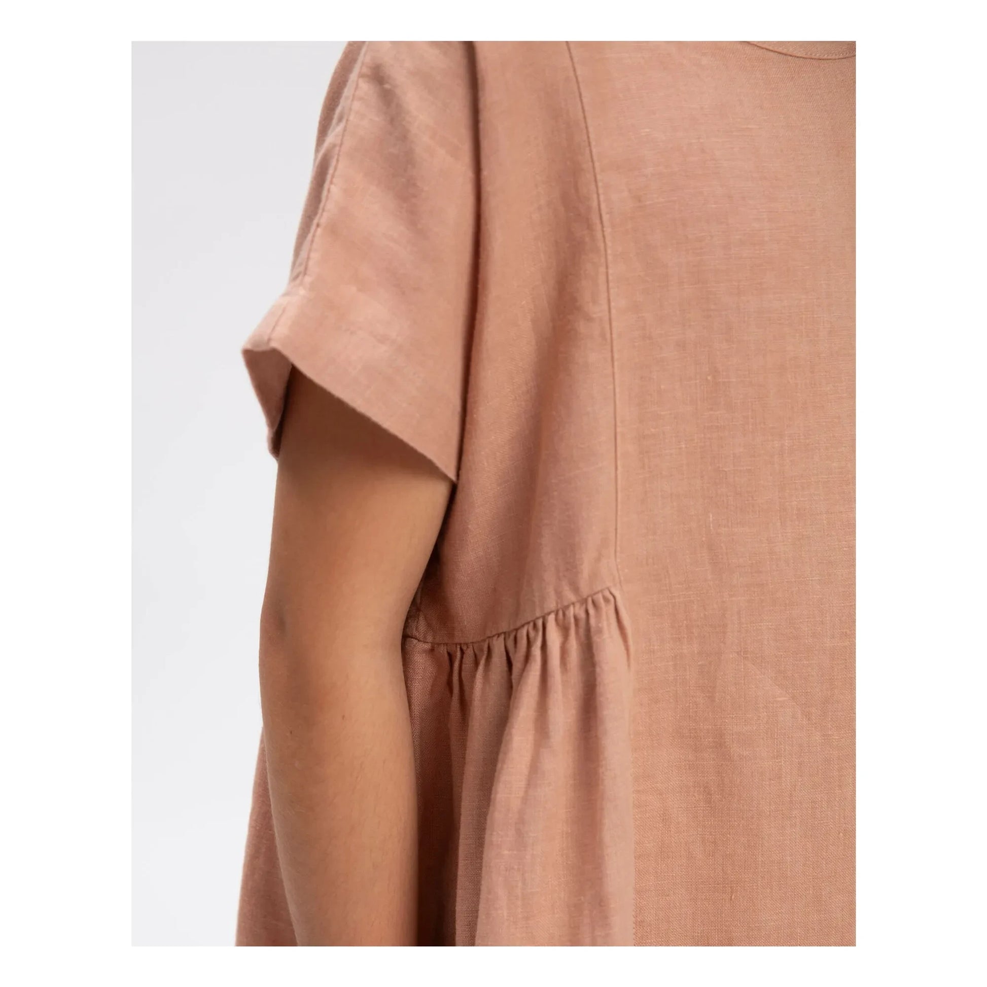 Matona - Linen dress | Dusty Pink