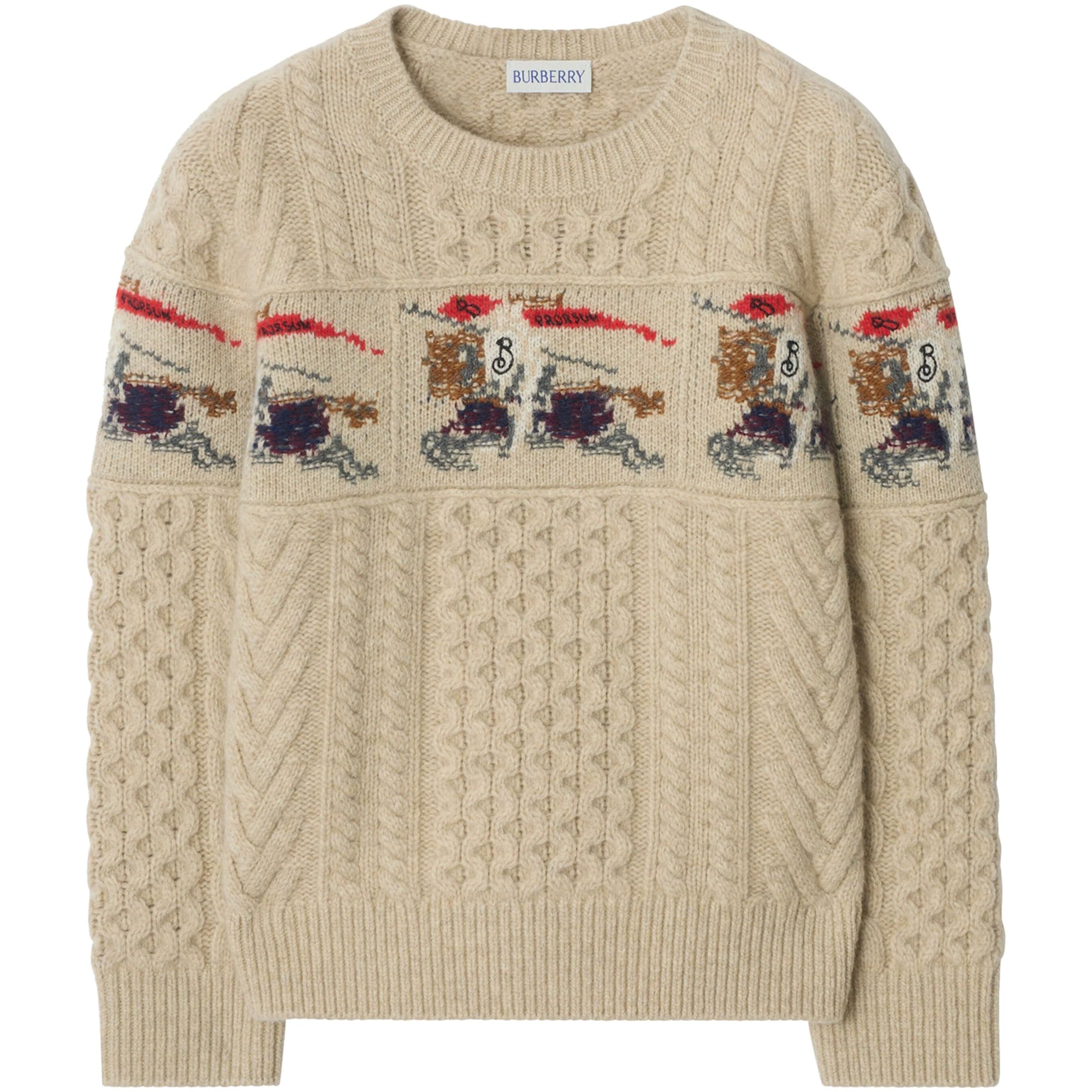 Burberry Kids Wool-Blend Aran Sweater (4-12 Years)