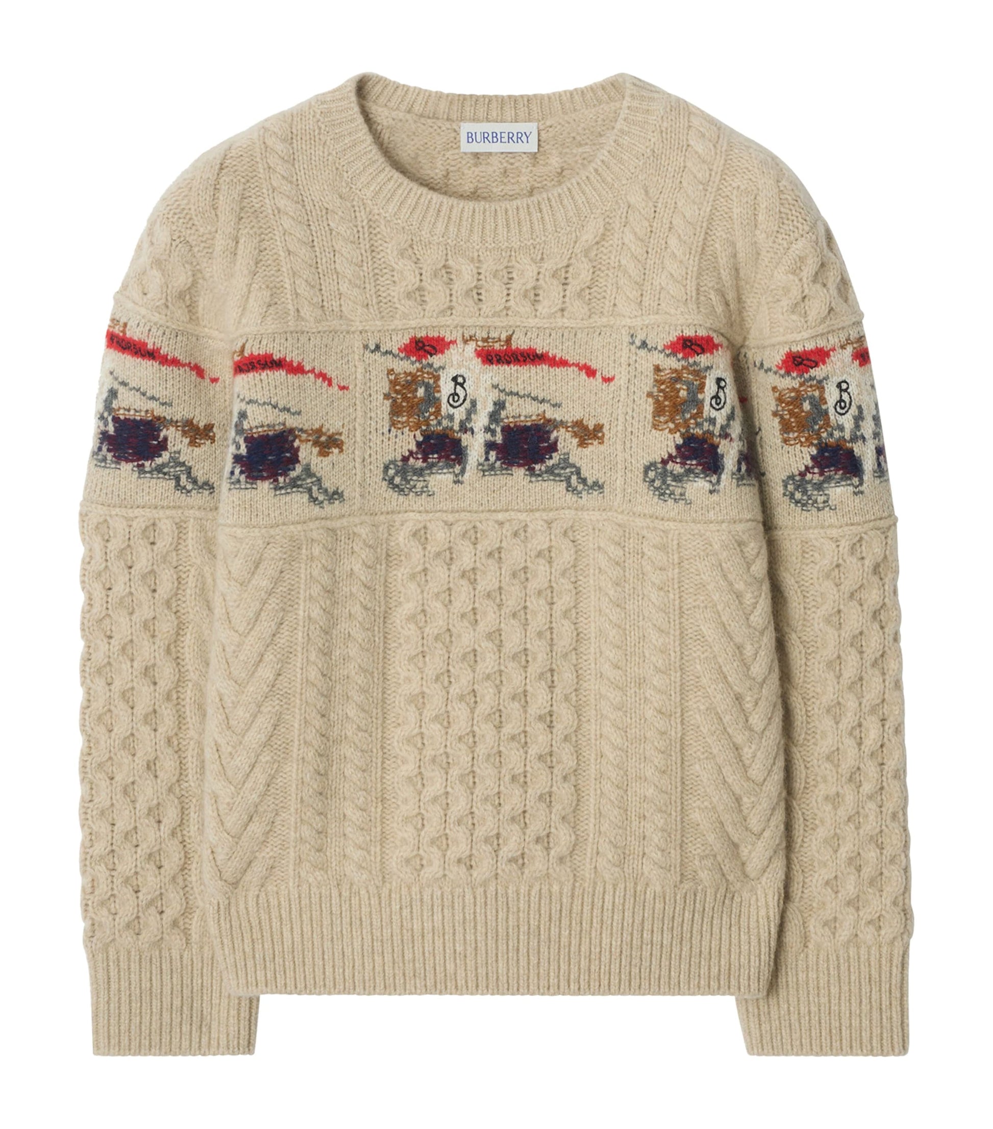 Burberry Kids Wool-Blend Aran Sweater (4-12 Years)
