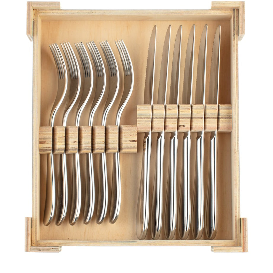 Charingworth Santol Stainless Steel Steak Knife and Fork Set