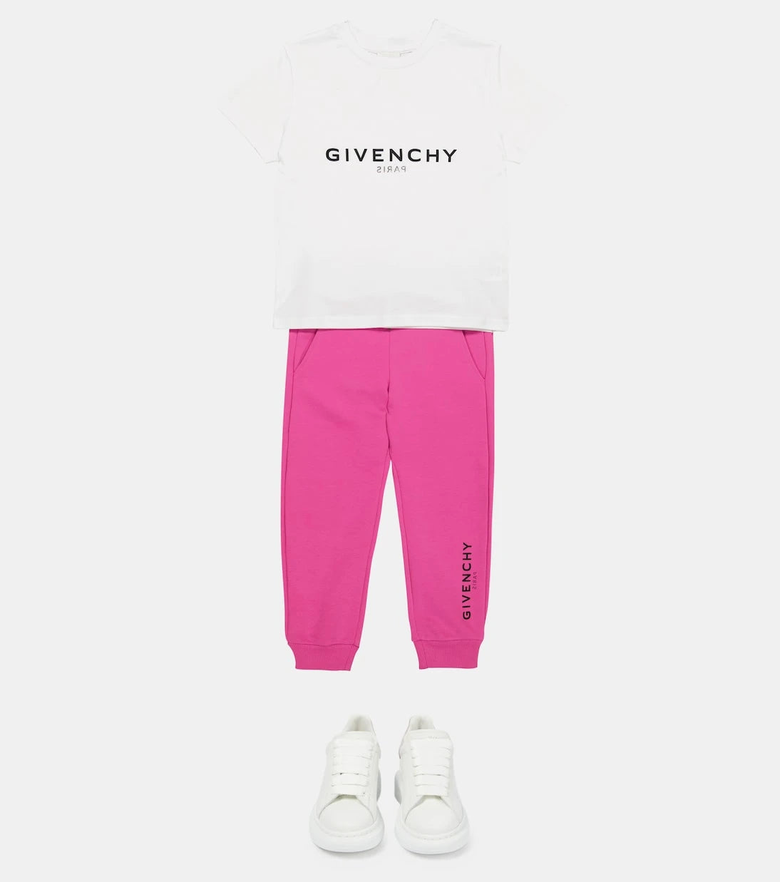 Givenchy Kids - بنطال رياضي مزيج القطن بشعار الماركة