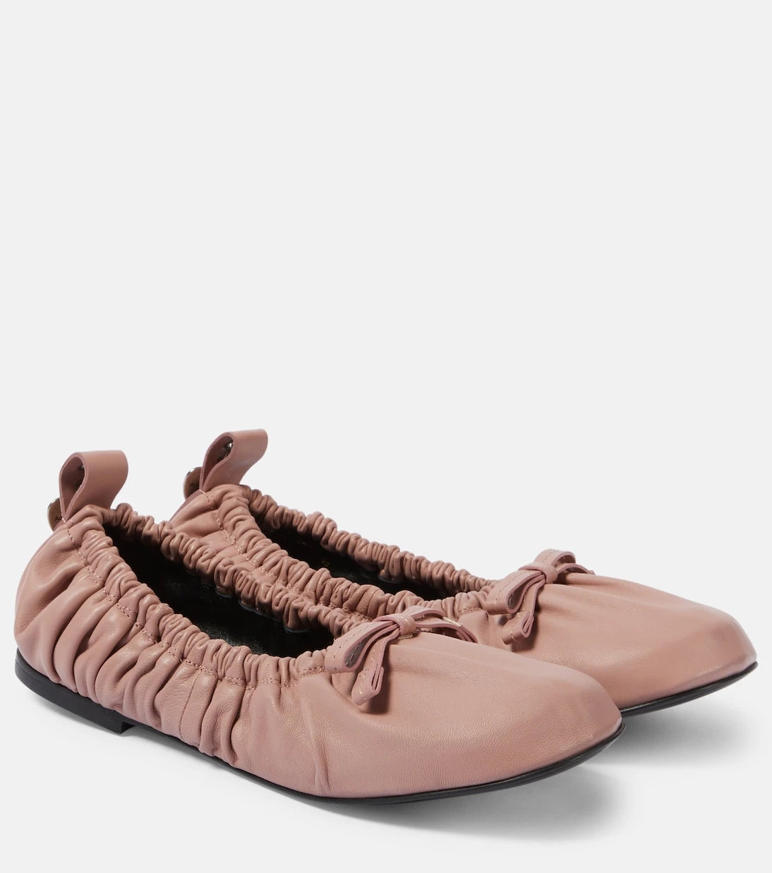 Acne Studios - Bow-detail leather ballet flats