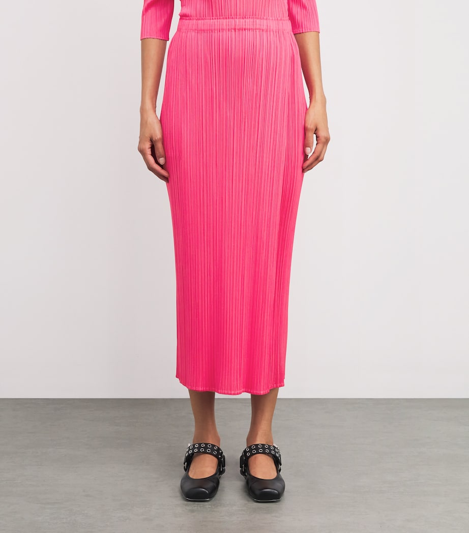 Pink Monthly Colors March Midi Skirt