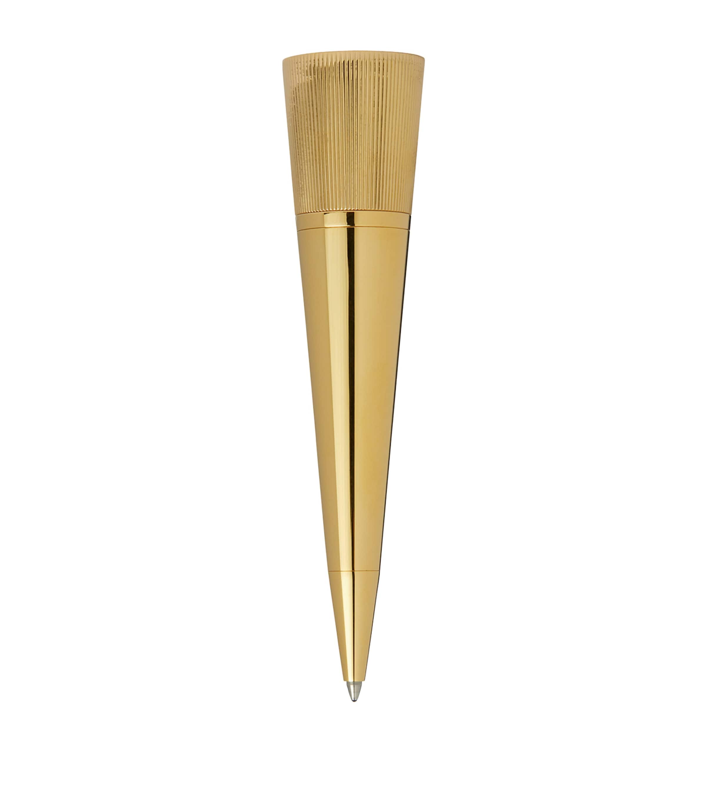 Dunhill Gold-Plated Brass Conical Pen