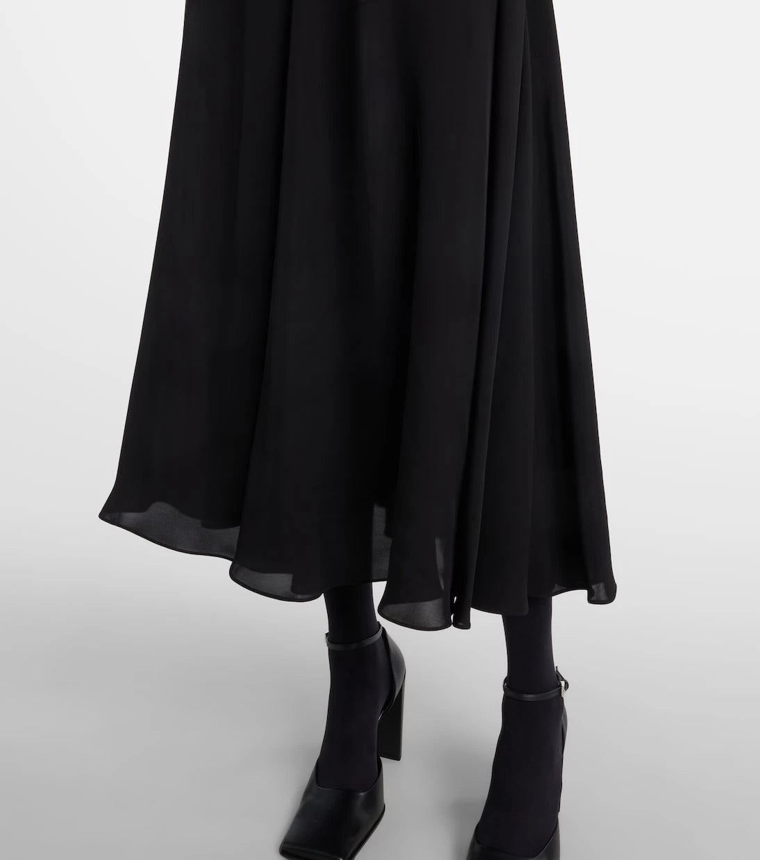 Alaïa - Flower halterneck midi dresss