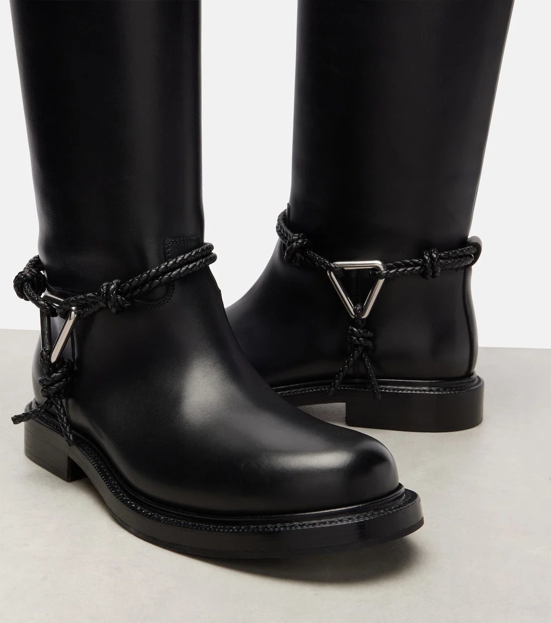 Bottega Veneta - James leather knee-high boots