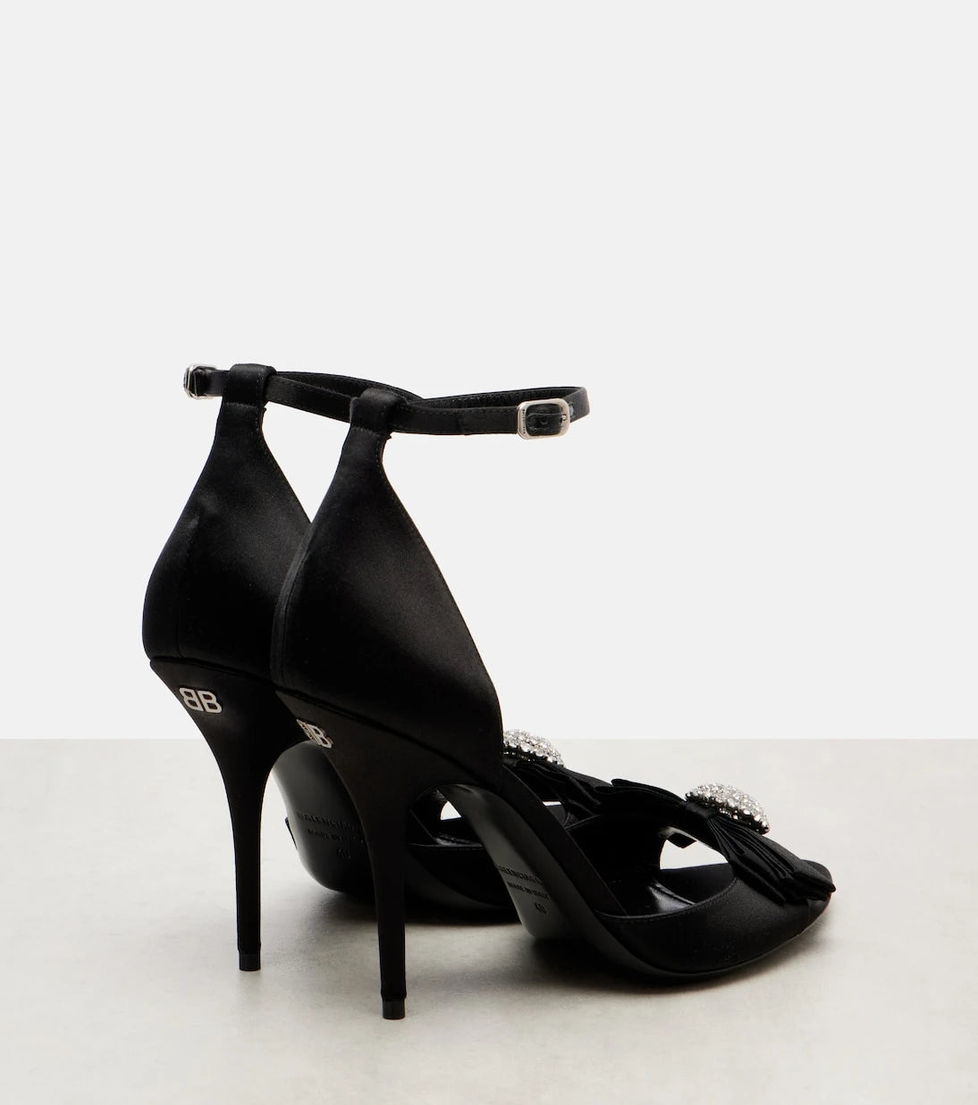 Balenciaga - Avenue Palazzo 110 satin sandals