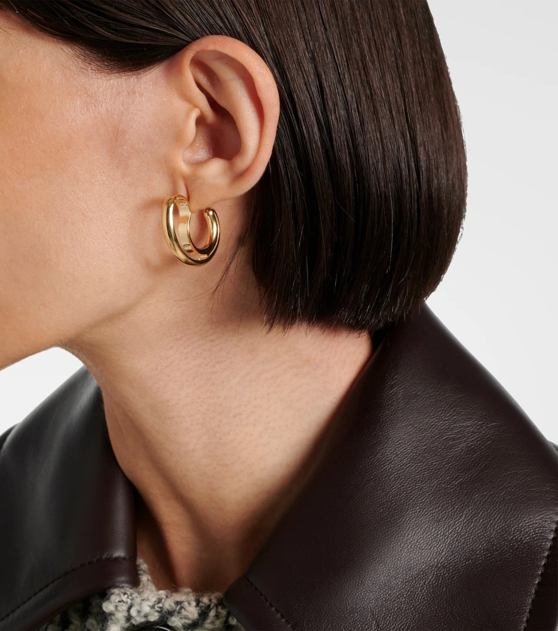 Bottega Veneta - Drop 18kt gold-plated sterling silver earrings