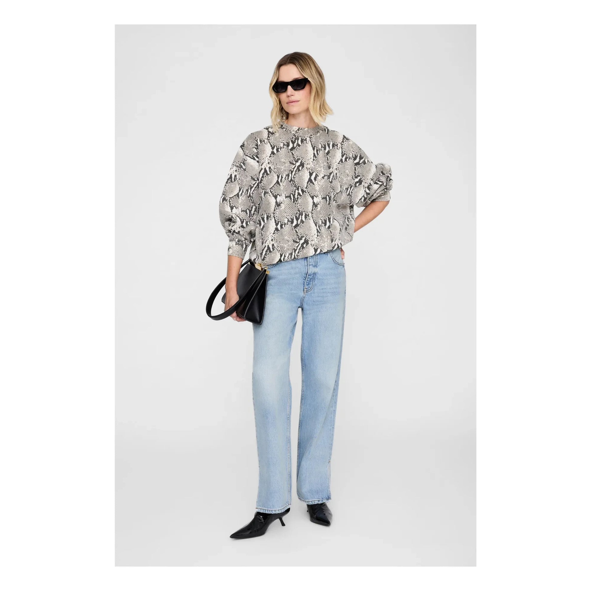 Anine Bing - Miles Python sweatshirt | Grey