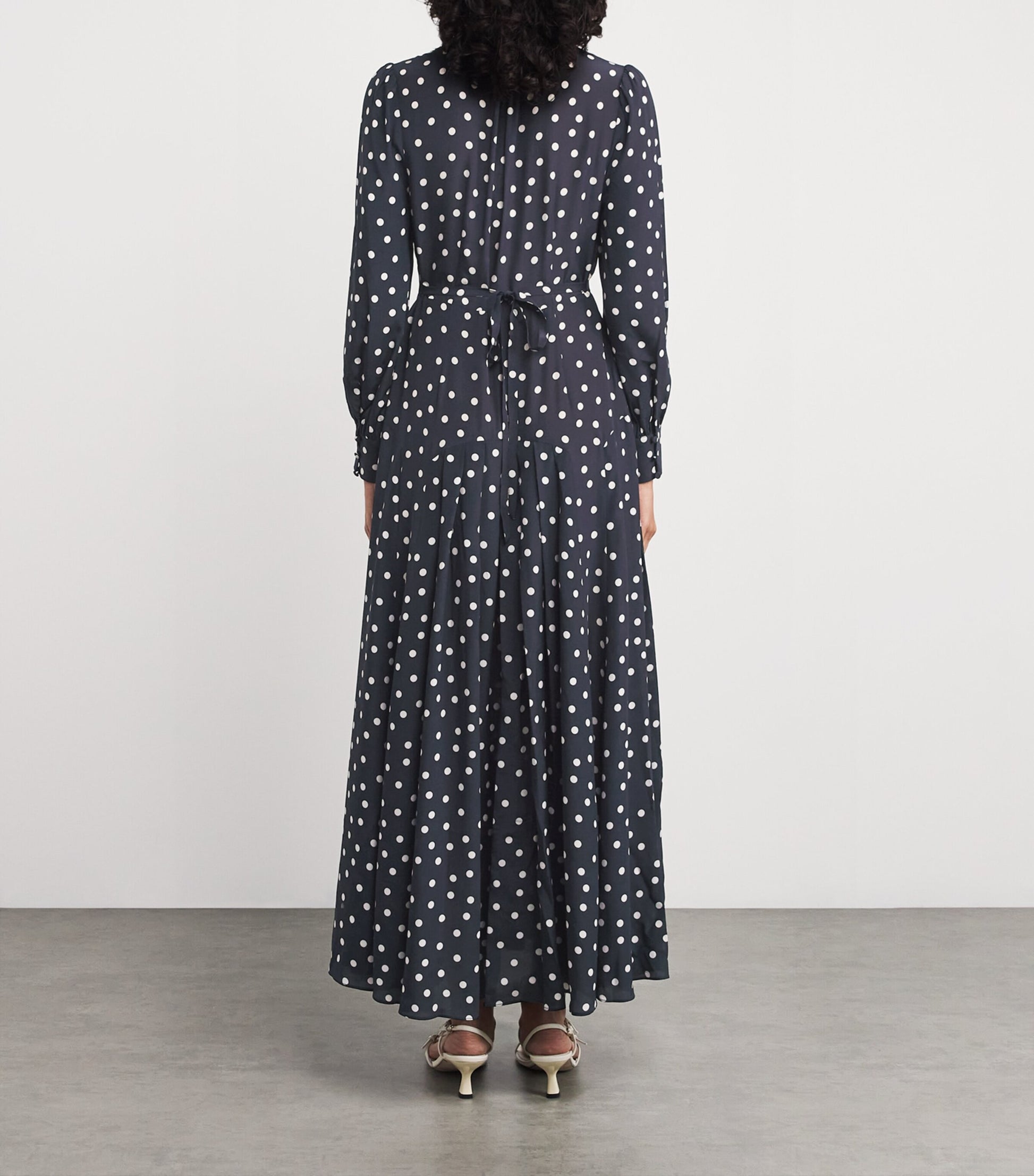 Silk Marigold Midi Dress