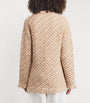 Fabiana Filippi Beige Sequin Tweed Jacket