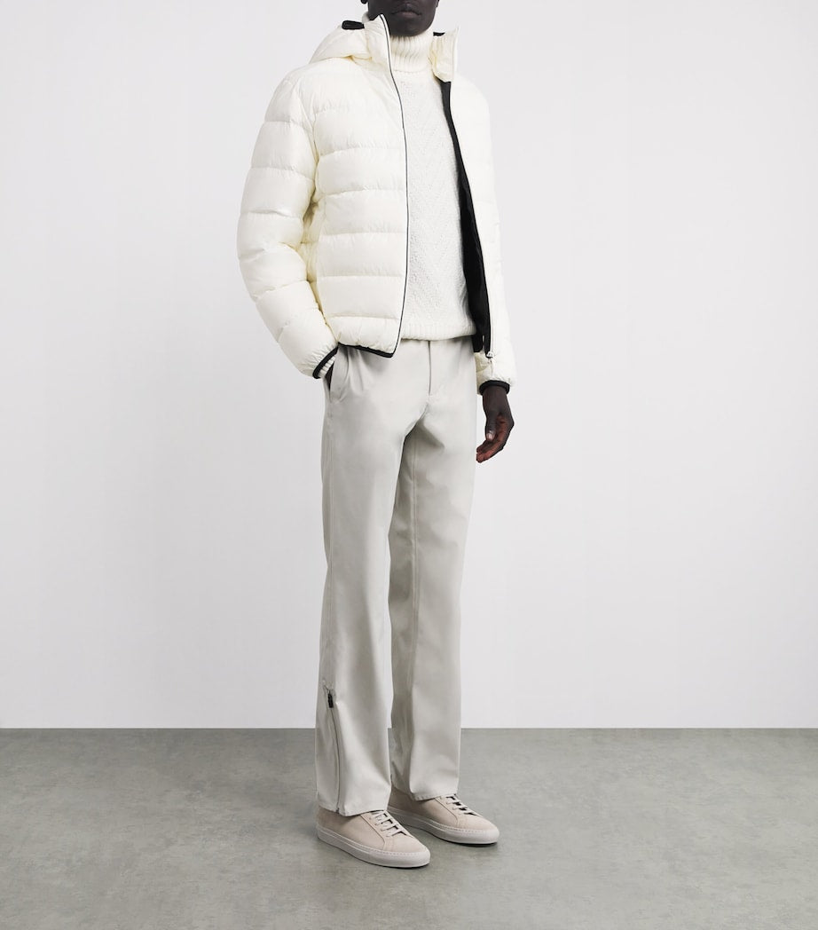 Moncler Ivory Quilted Erdon Jacket