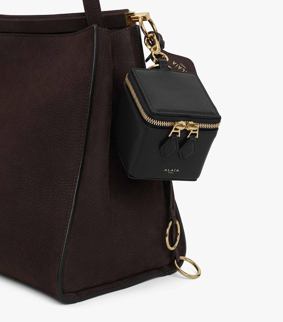 Alaïa Black Goatskin Square Coin Purse