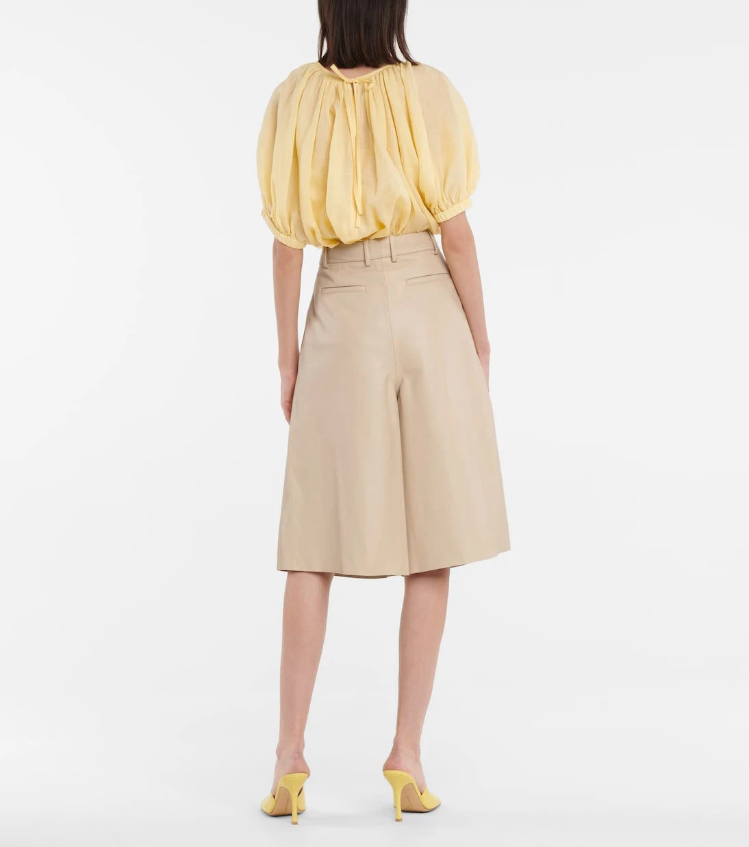 Joseph - Teresa leather Bermuda shorts
