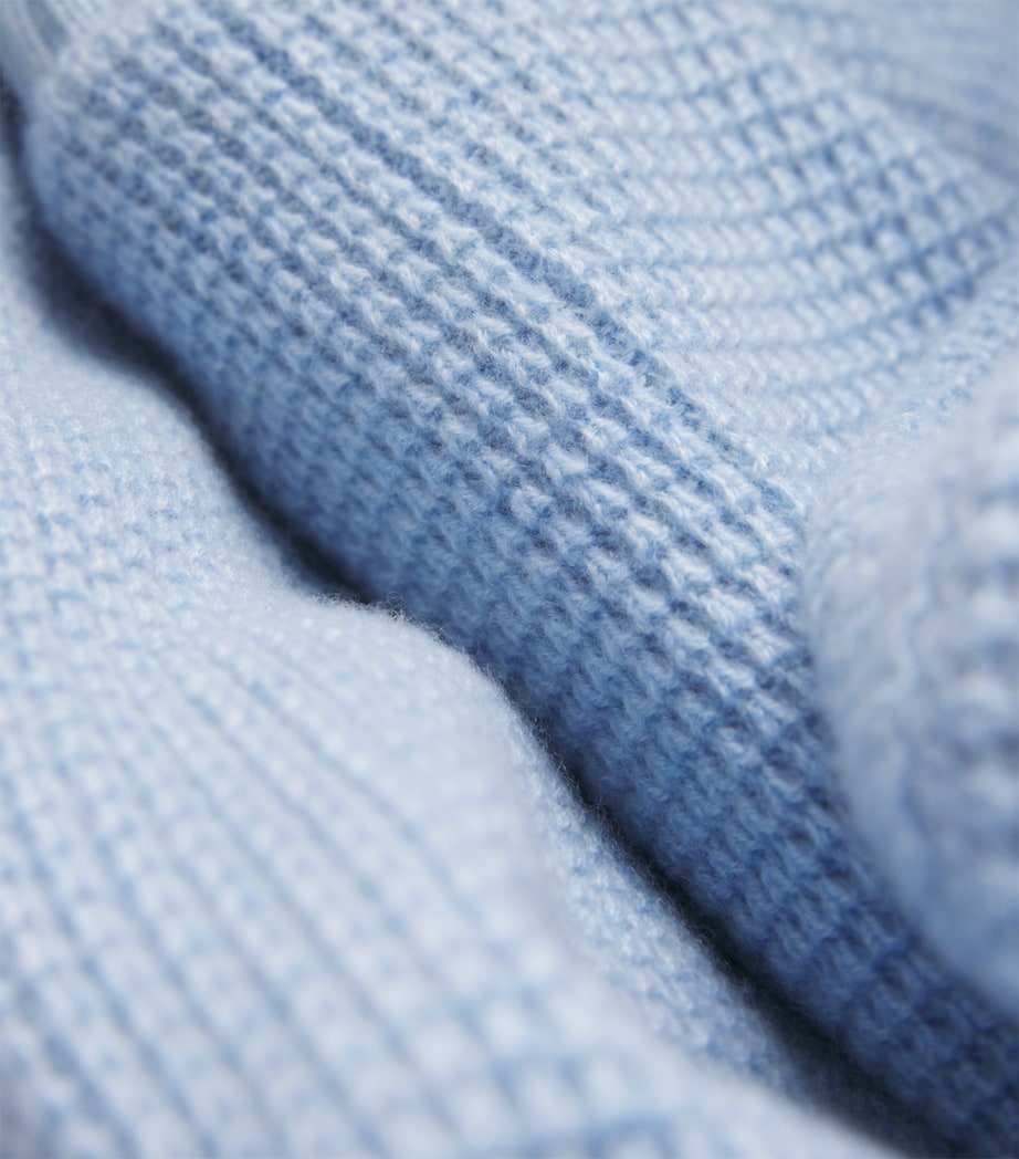 Fioroni Cashmere Blue Cashmere-Mink Bomber Jacket