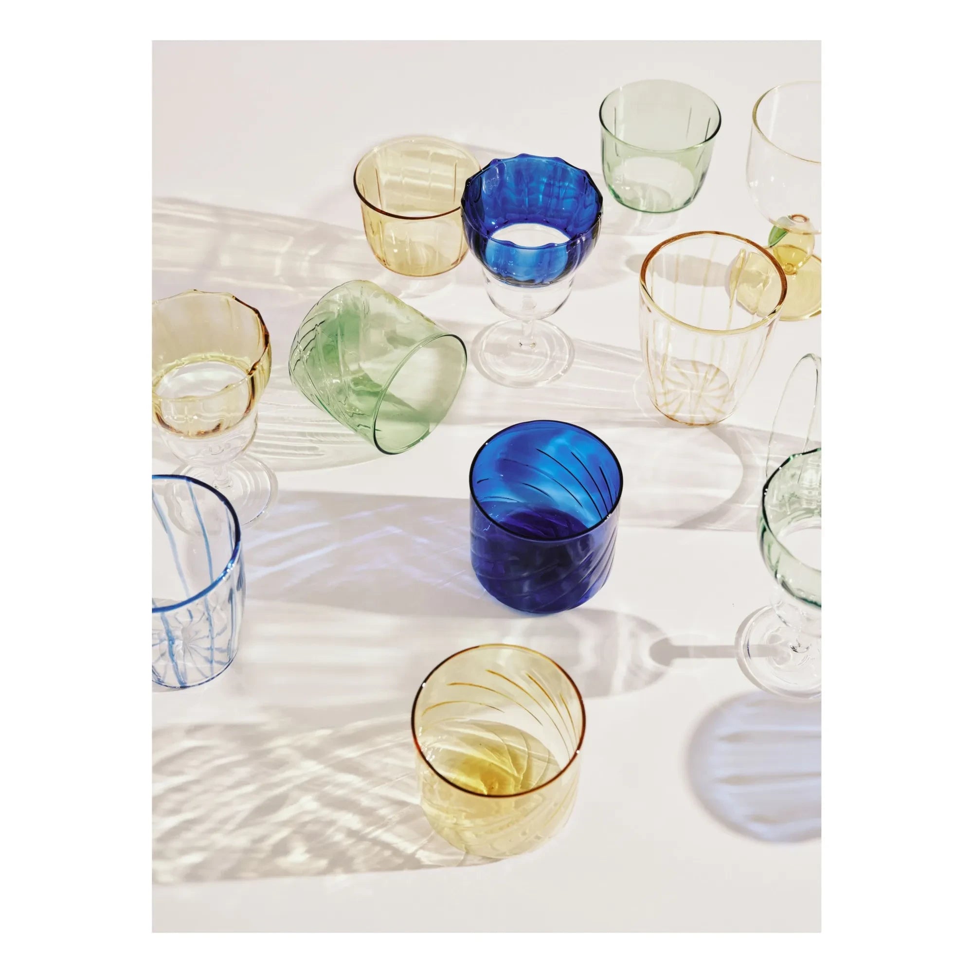 Serax - Gigi Glasses, Waww La Table - Set of 4 | Green