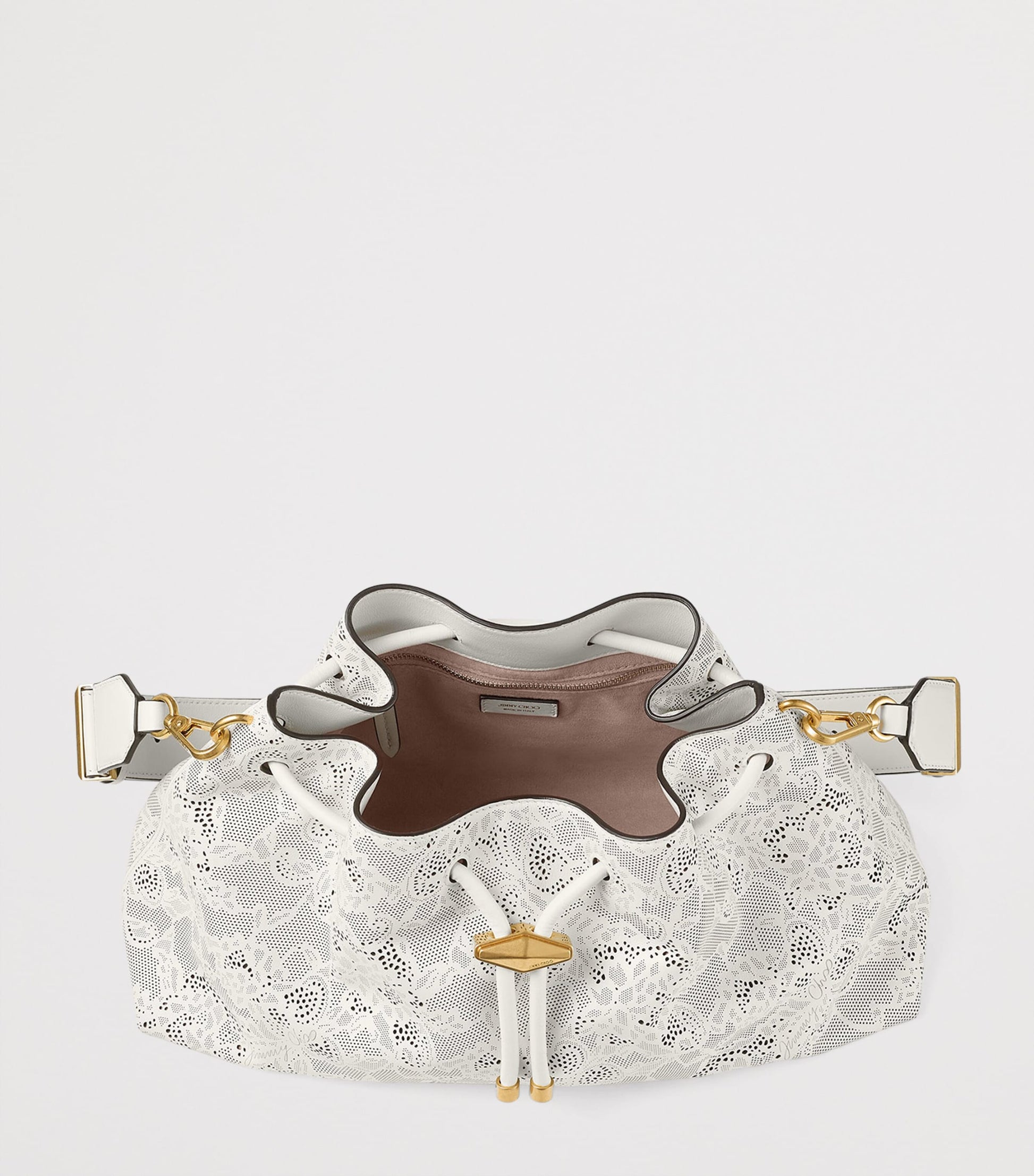 Multi Medium Cinch Leather Shoulder Bag