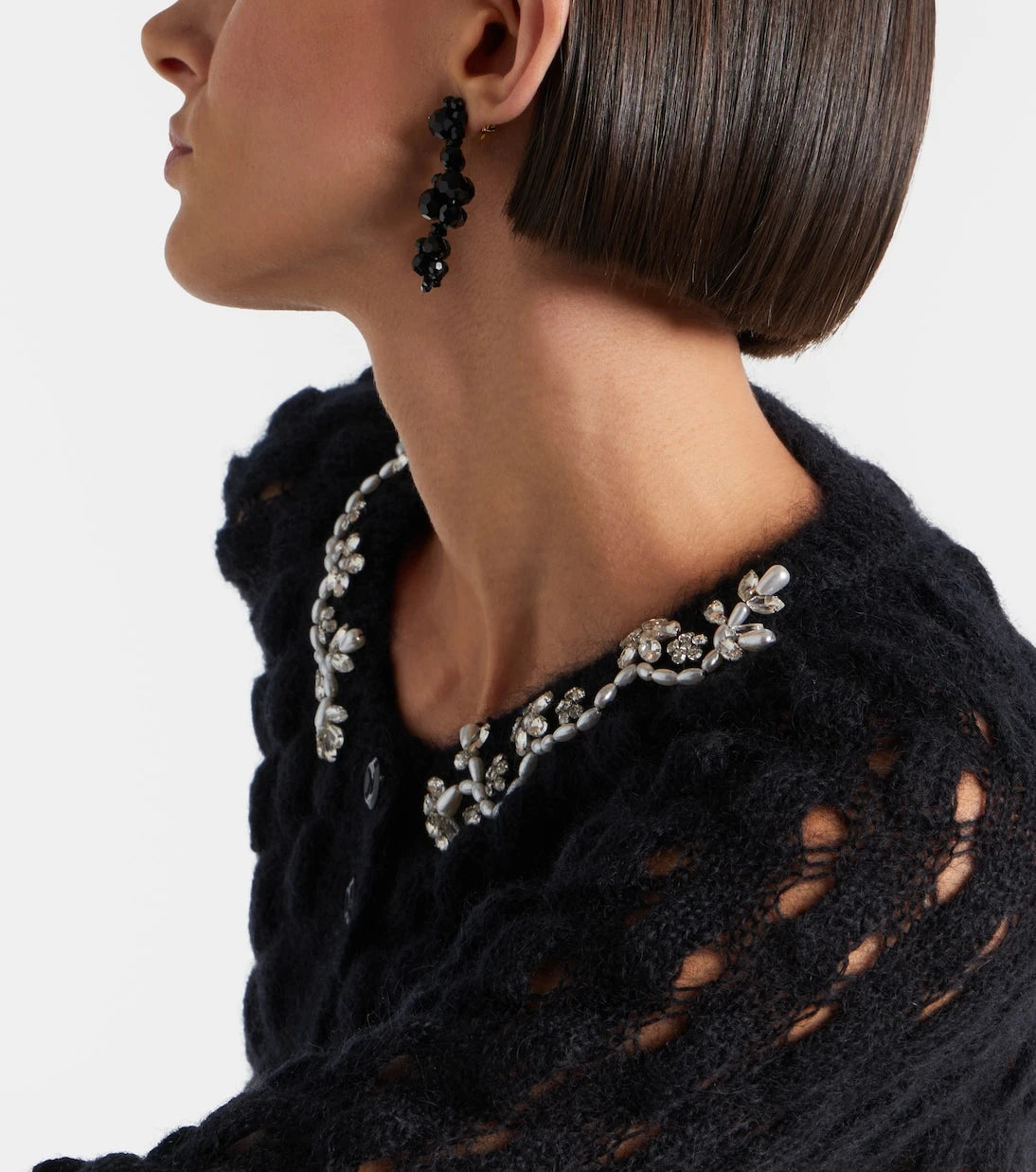 Simone Rocha - Crystal-embellished drop earrings