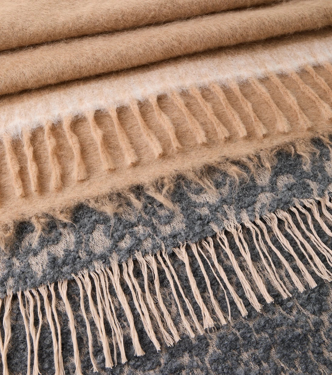The House of Lyria - Amaranto alpaca wool-blend throw
