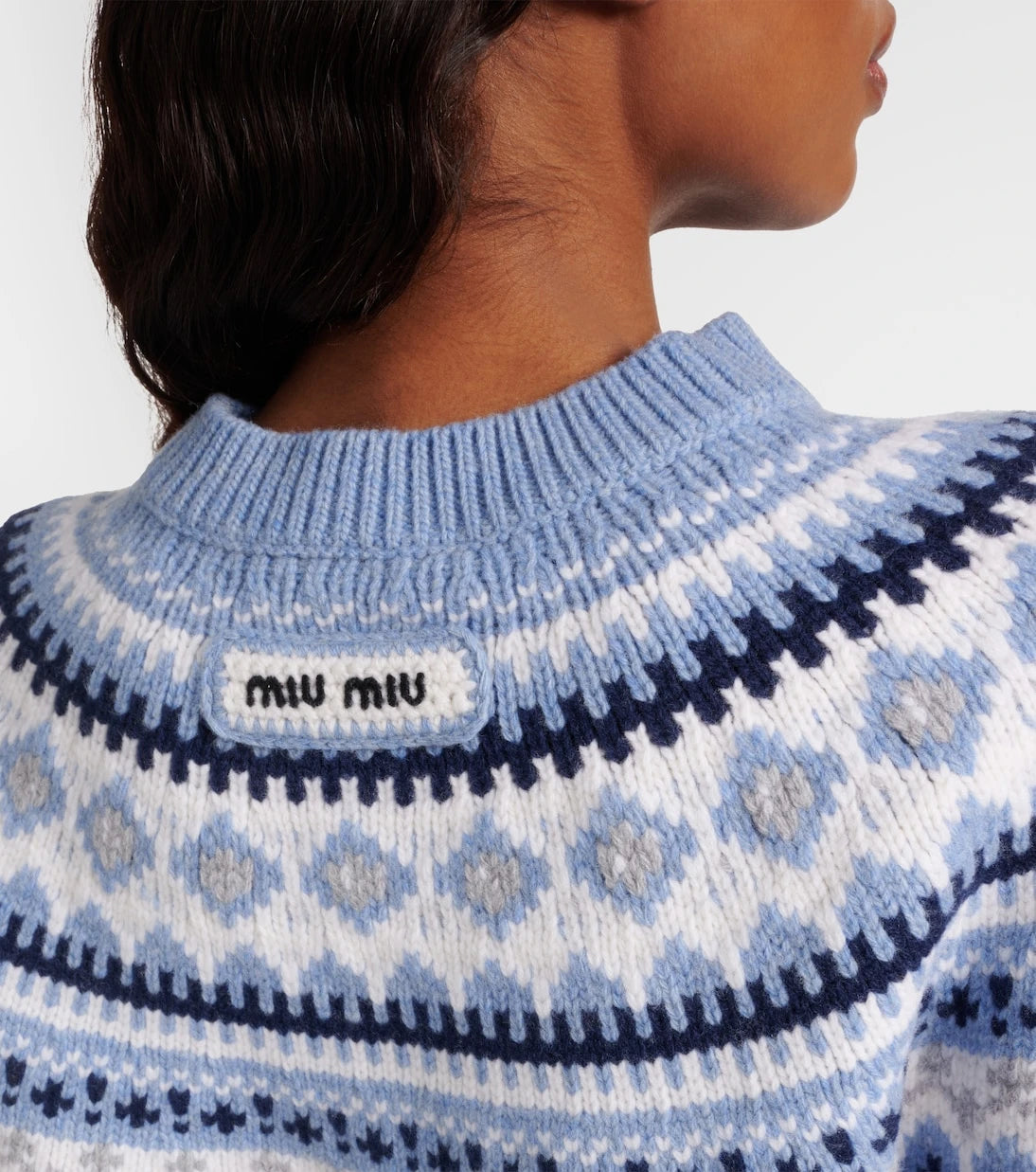 Miu Miu - Fair Isle virgin wool jacquard sweater