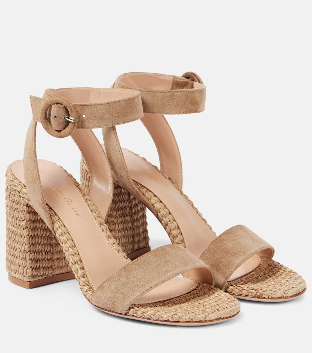 Gianvito Rossi - 85 suede espadrille sandals