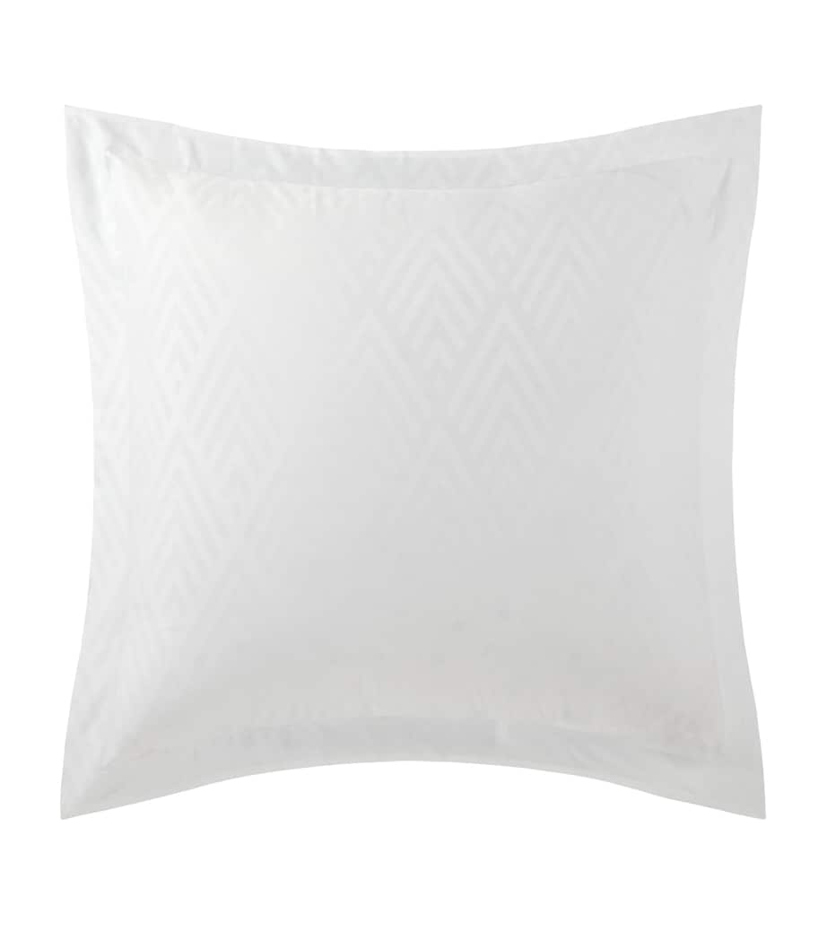Penthouse White Square Oxford Sham Pillowcase (65cm x 65cm)