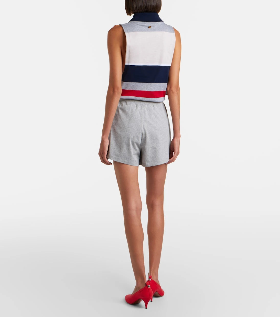 Versace - Logo cotton jersey shorts