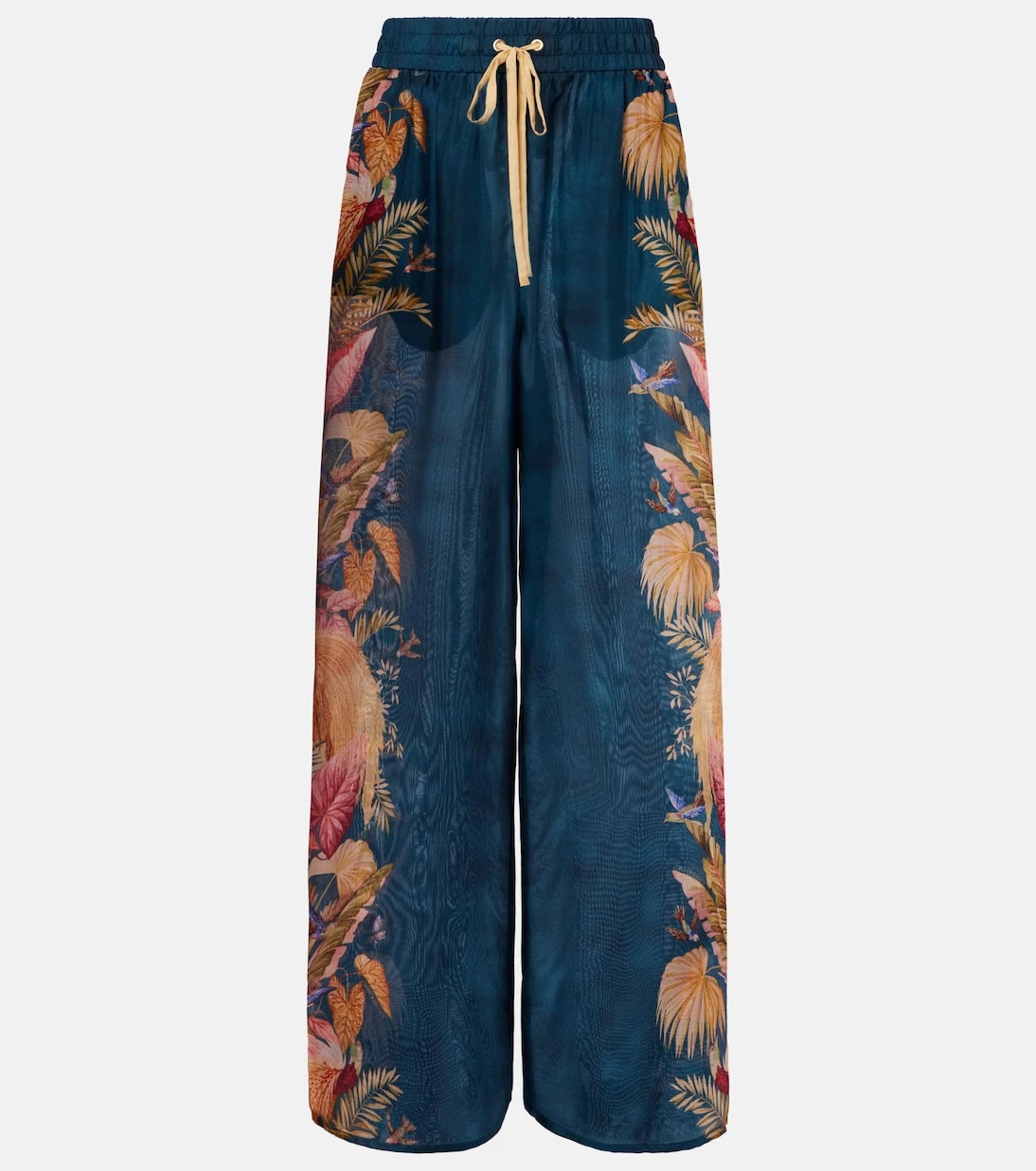 Zimmermann - Ascension floral silk wide-leg pants