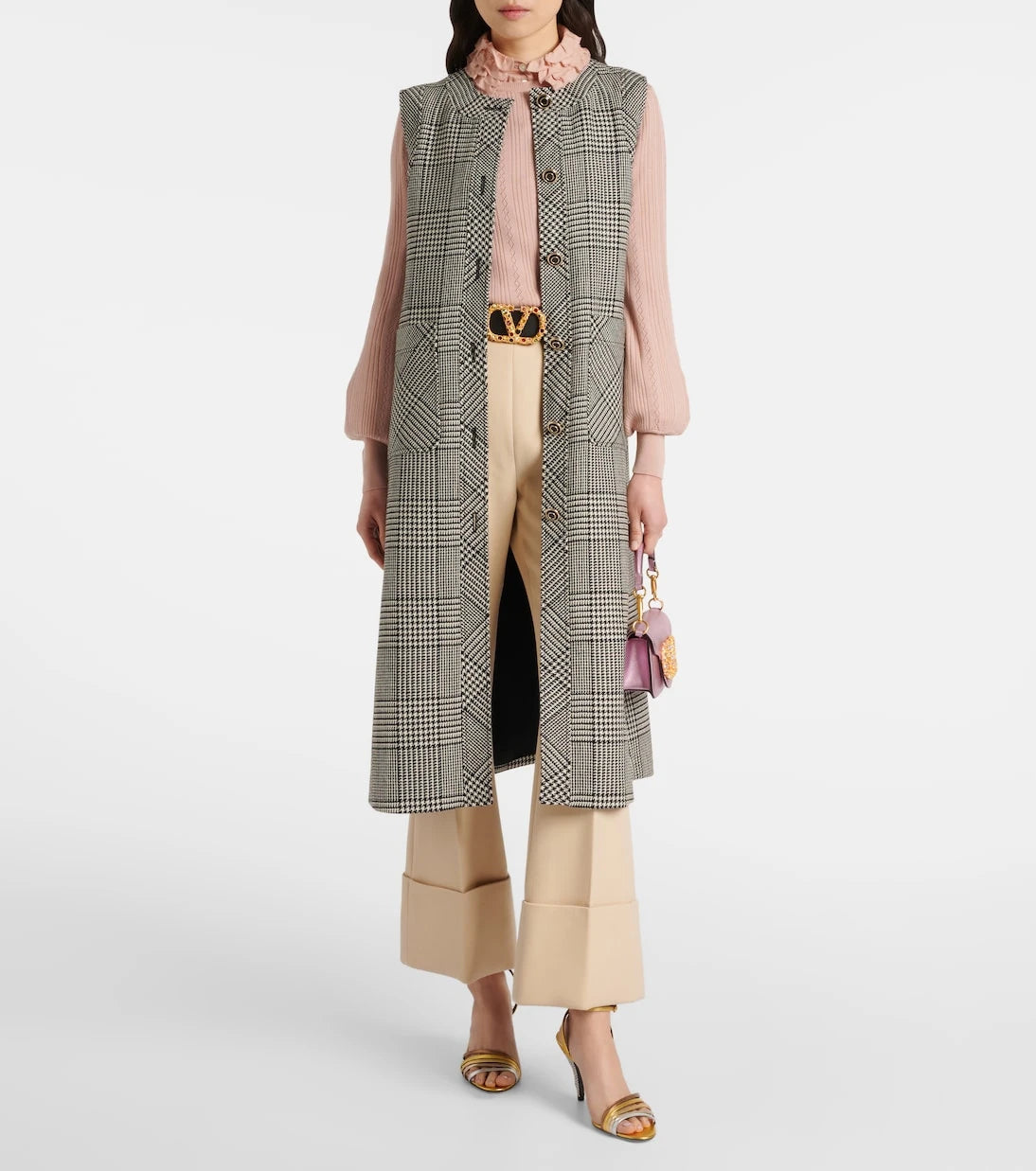 Valentino - Pointelle virgin wool sweater