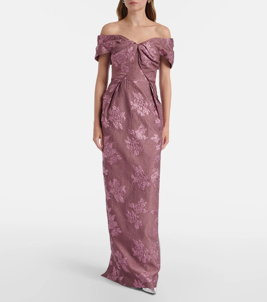 Rebecca Vallance - Levinia off-shoulder brocade gown