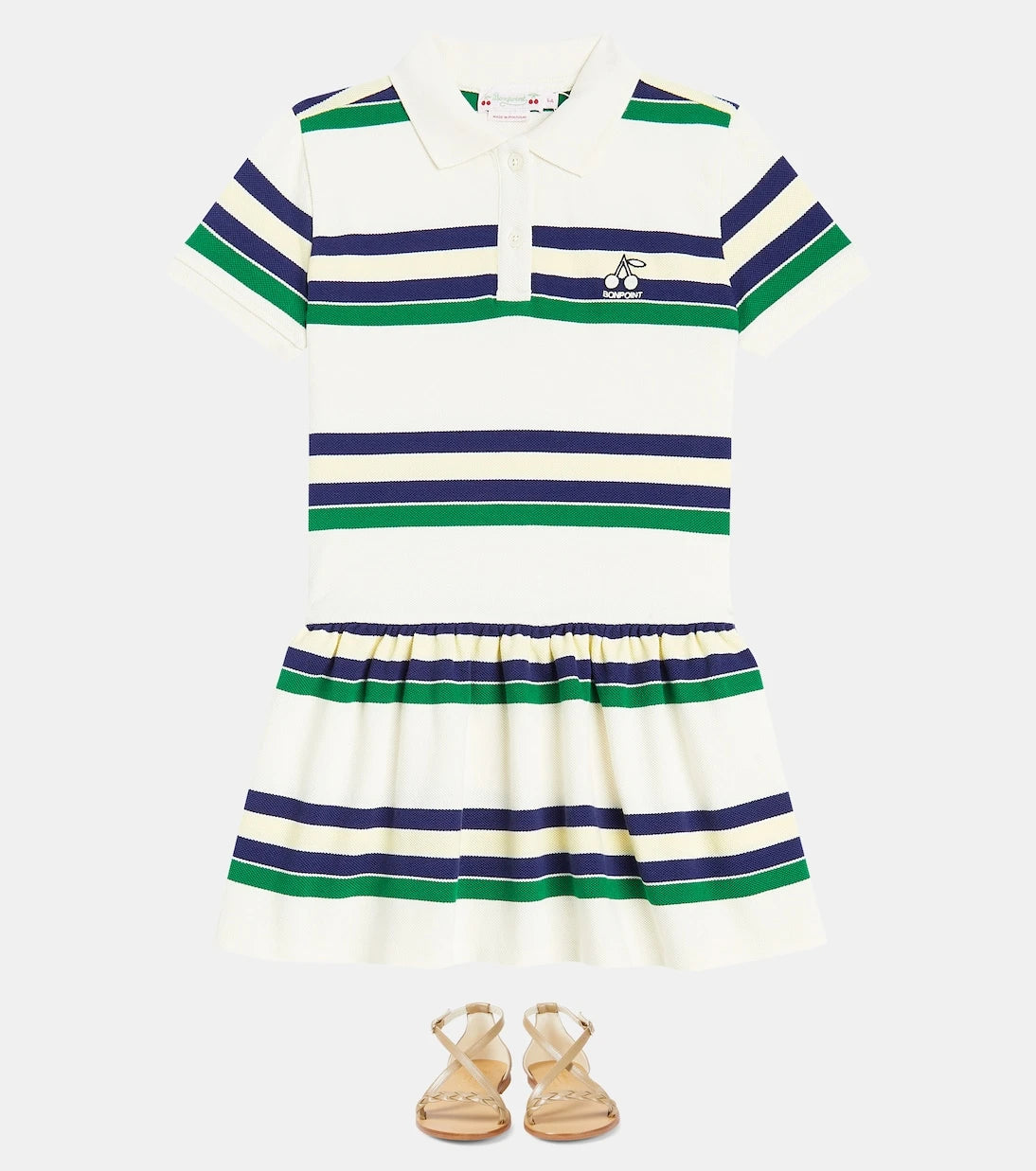 Bonpoint - Damia striped cotton jersey dress