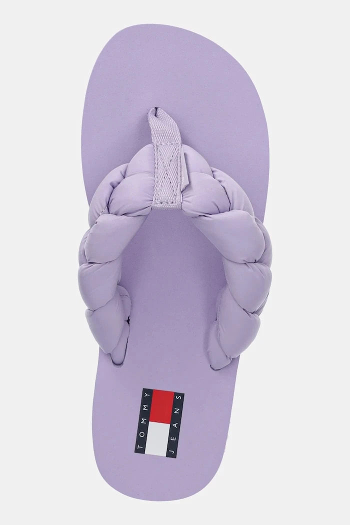 Tommy Jeans джапанки дамски BRAIDED THONG BEACH SANDAL