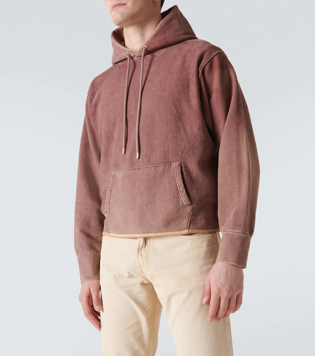NotSoNormal - Raw Edge cotton fleece hoodie